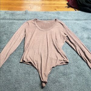 Abercrombie & Fitch Mauve Long Sleeve Bodysuit
